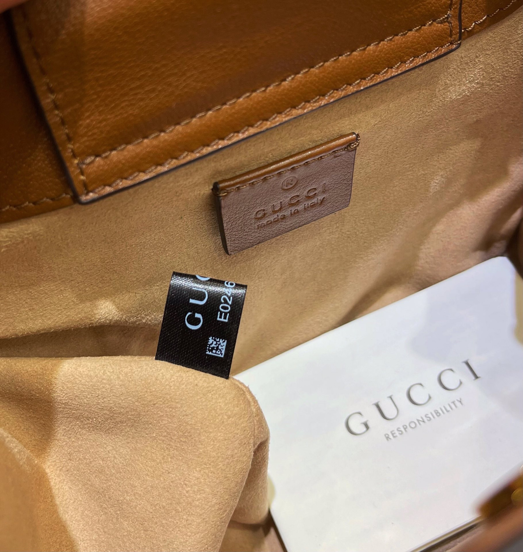 GUCCI DIANA MINI TOTE BAG Brown 20W x 16H x 10D CM - Image 10
