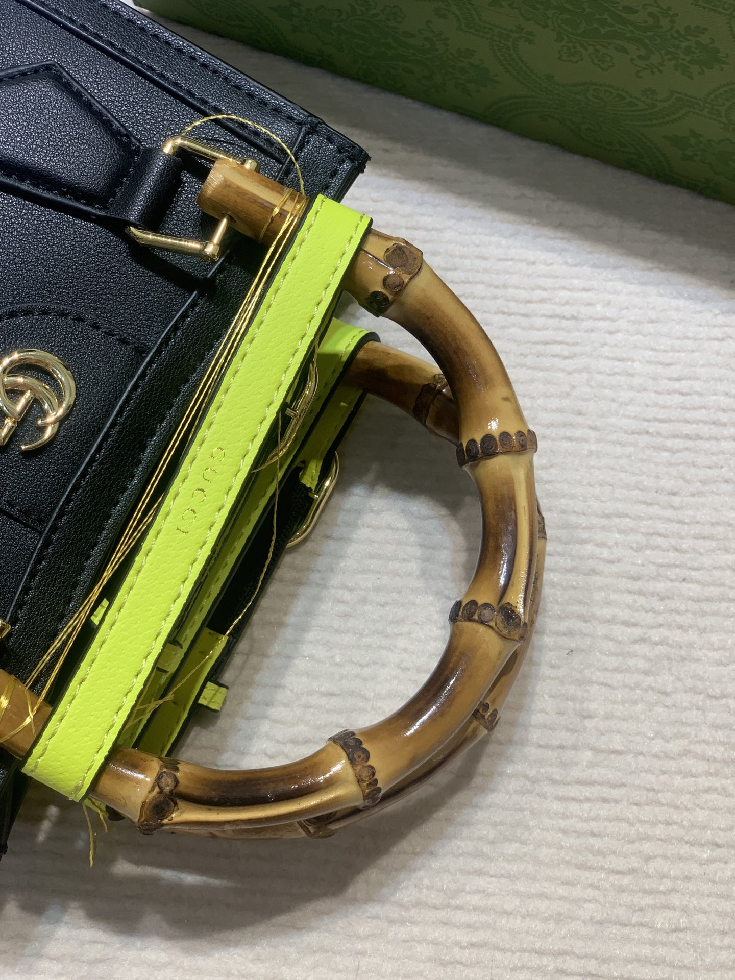 GUCCI DIANA MINI TOTE BAG Navy 20W x 16H x 10D CM - Image 5