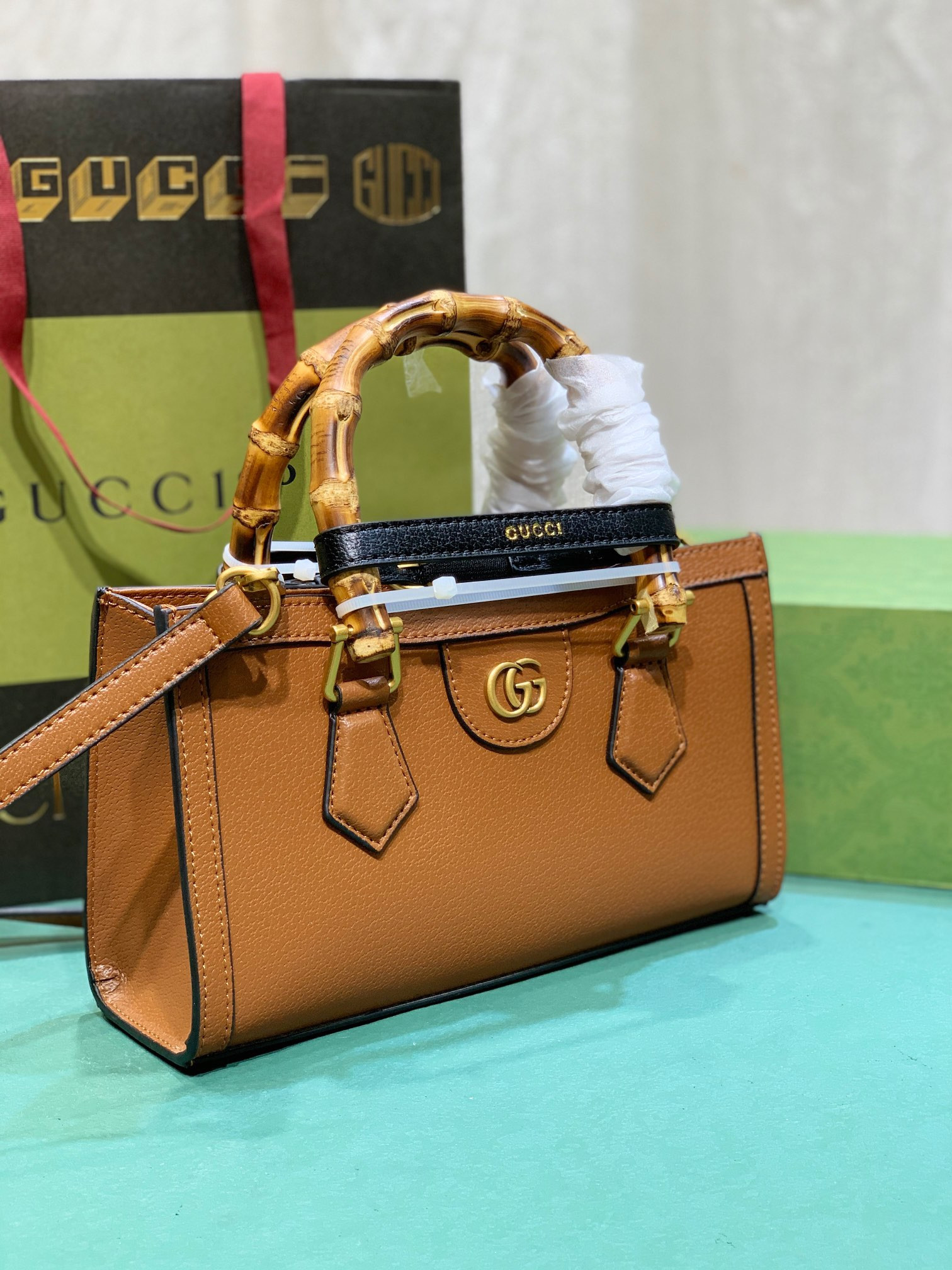 GUCCI DIANA SMALL SHOULDER BAG Brown 735153 (27*15.5*11cm) - Image 10