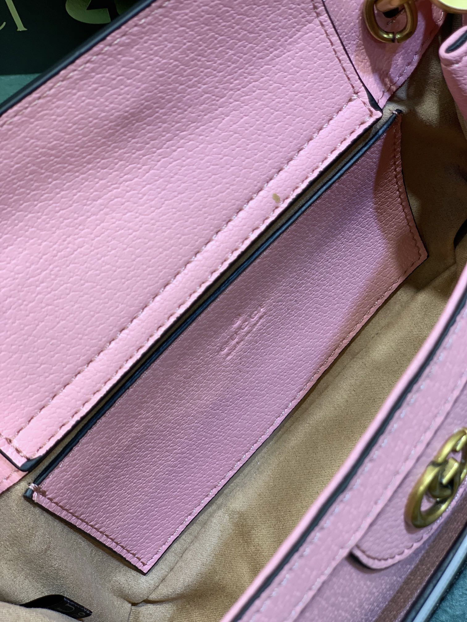 GUCCI DIANA SMALL SHOULDER BAG Pink 735153 (27*15.5*11cm) - Image 8