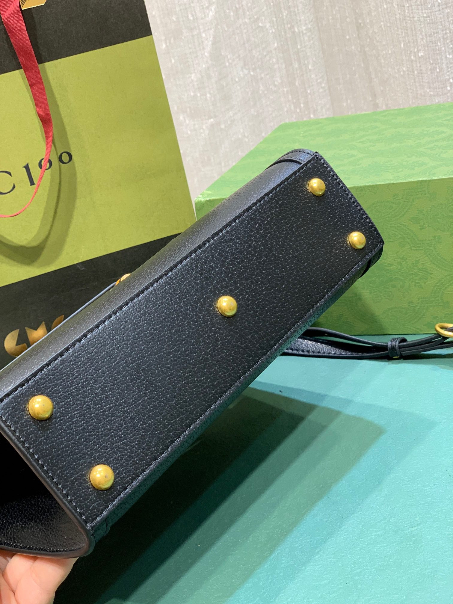 GUCCI DIANA SMALL SHOULDER BAG Black 735153 (27*15.5*11cm) - Image 6