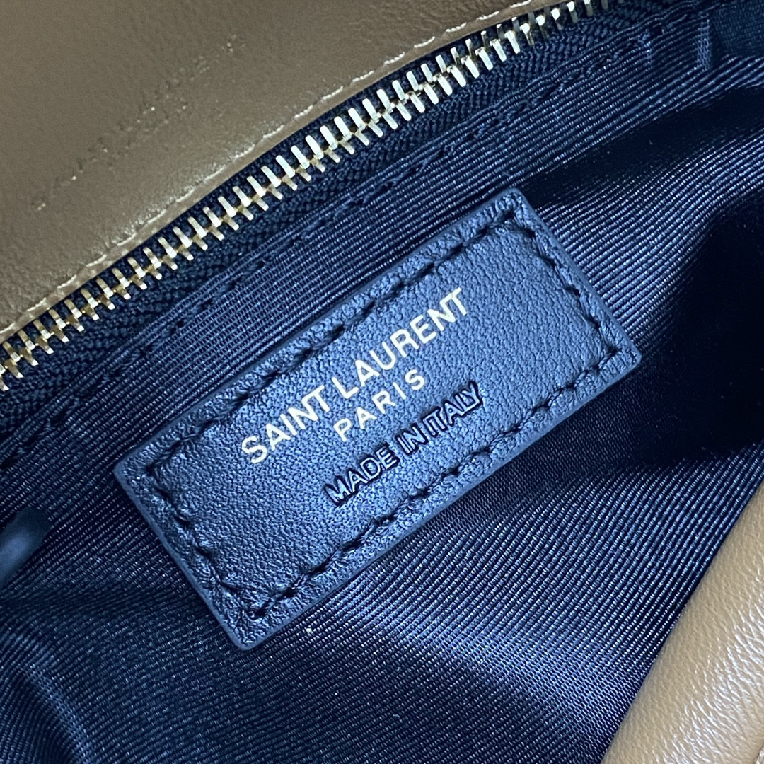 YSL PUFFER IN LEATHER BROWN 23 X 15.5 X 5.8 CM - Image 10