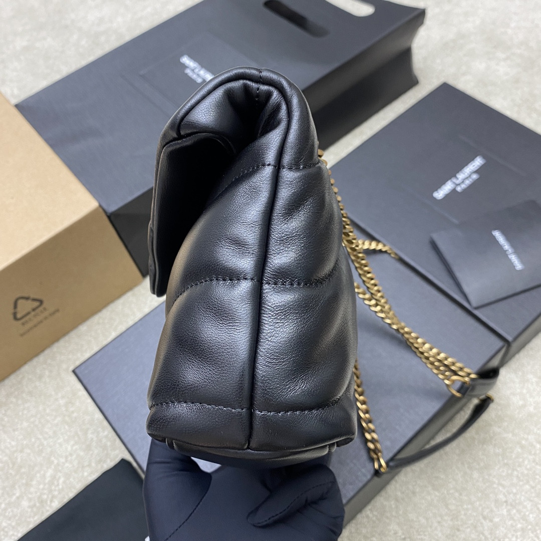YSL PUFFER IN LEATHER BLACK 23 X 15.5 X 5.8 CM - Image 4