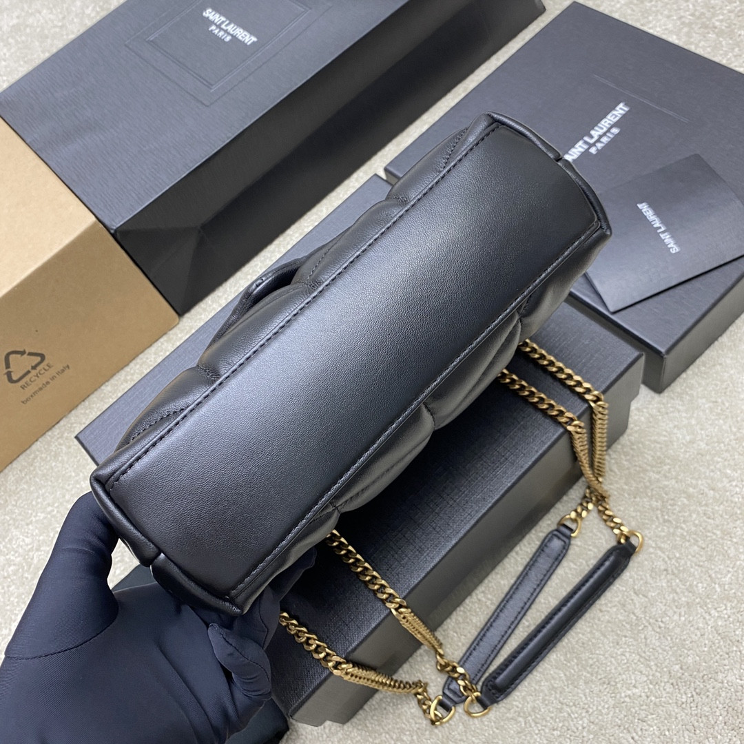 YSL PUFFER IN LEATHER BLACK 23 X 15.5 X 5.8 CM - Image 5