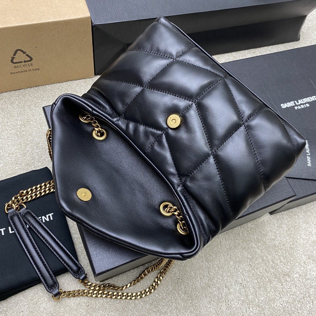 YSL PUFFER IN LEATHER BLACK 23 X 15.5 X 5.8 CM - Image 8