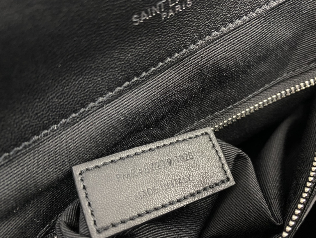 YSL LOULOU BACKPACK BLACK 33x26x13cm - Image 9