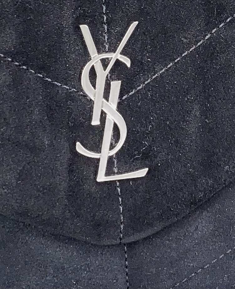 YSL PUFFER IN SUEDE BLACK 23 X 15.5 X 5.8 CM - Image 7
