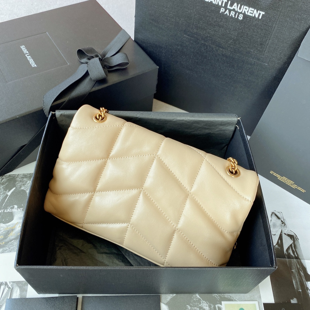 YSL PUFFER IN LEATHER BEIGE 23 X 15.5 X 5.8 CM - Image 3