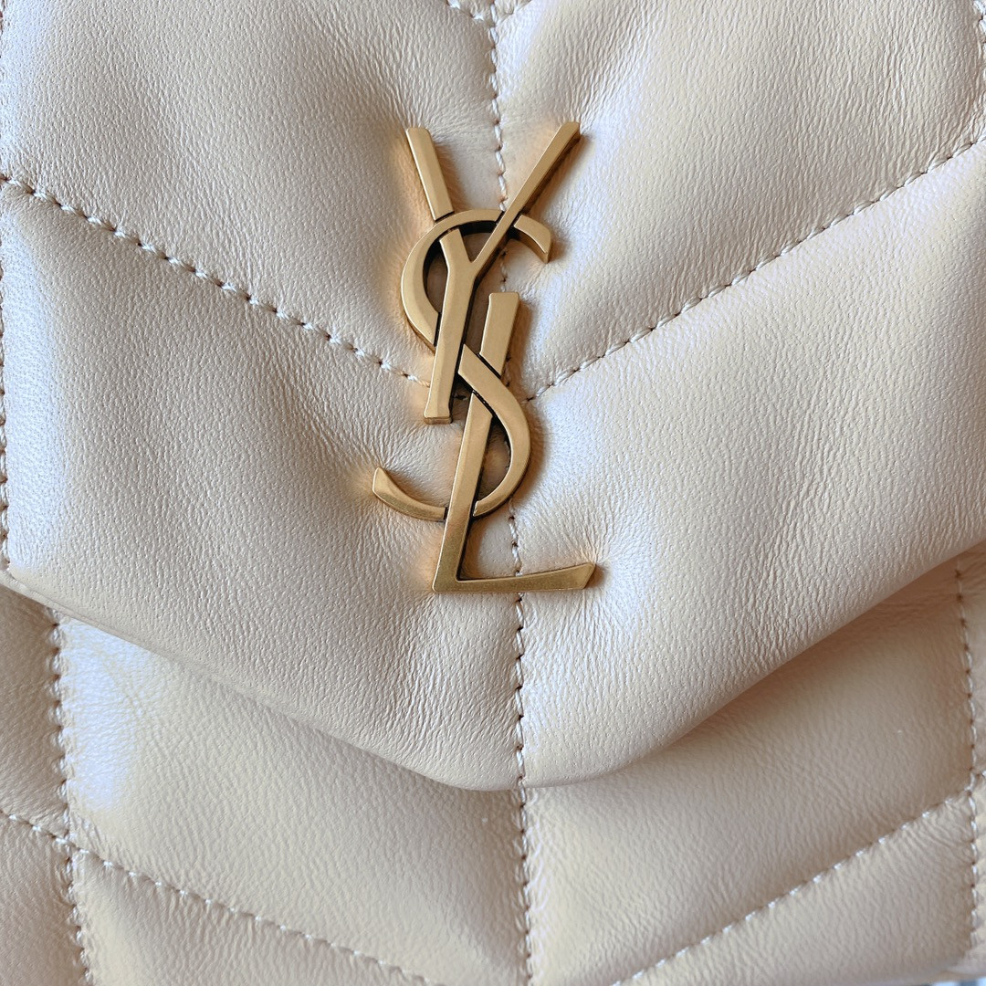 YSL PUFFER IN LEATHER BEIGE 23 X 15.5 X 5.8 CM - Image 8