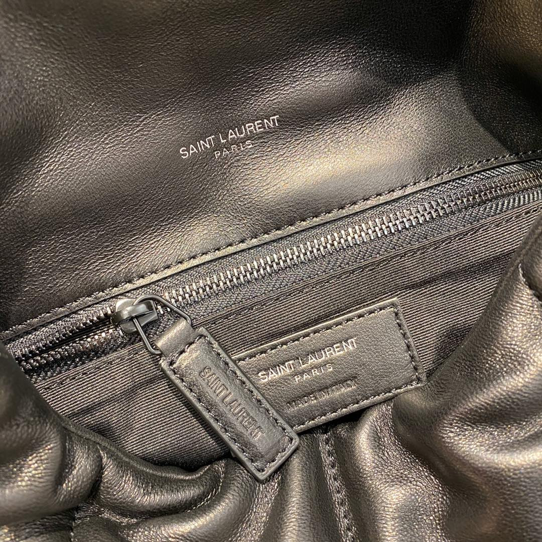 YSL PUFFER IN LEATHER NAVY 23 X 15.5 X 5.8 CM - Image 12