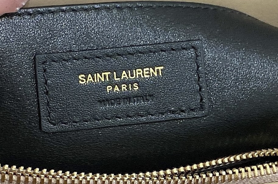 YSL LOULOU SMALL IN QUILTED LEATHER light beige 9 X 6.1 X 3.3 INCHES - Image 13