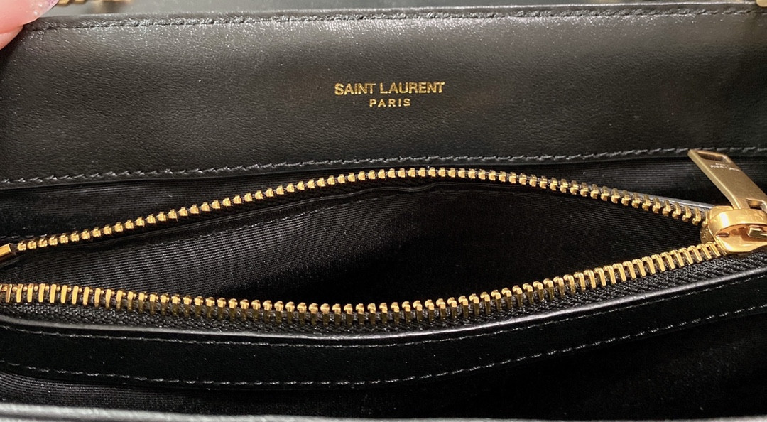 YSL LOULOU MEDIUM IN QUILTED LEATHER BLACK 12.5 X 8.6 X 3.5 INCHES - Image 13