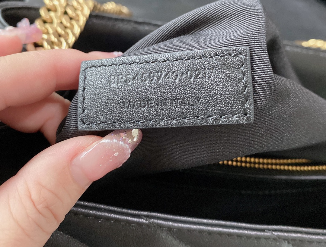 YSL LOULOU MEDIUM IN QUILTED LEATHER BLACK 12.5 X 8.6 X 3.5 INCHES - Image 14