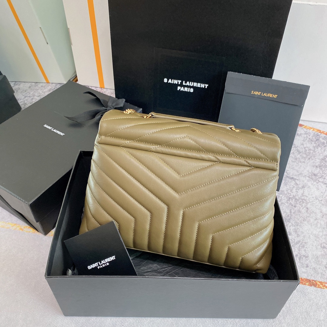 YSL LOULOU MEDIUM IN QUILTED LEATHER 12.5 X 8.6 X 3.5 INCHES - Image 3