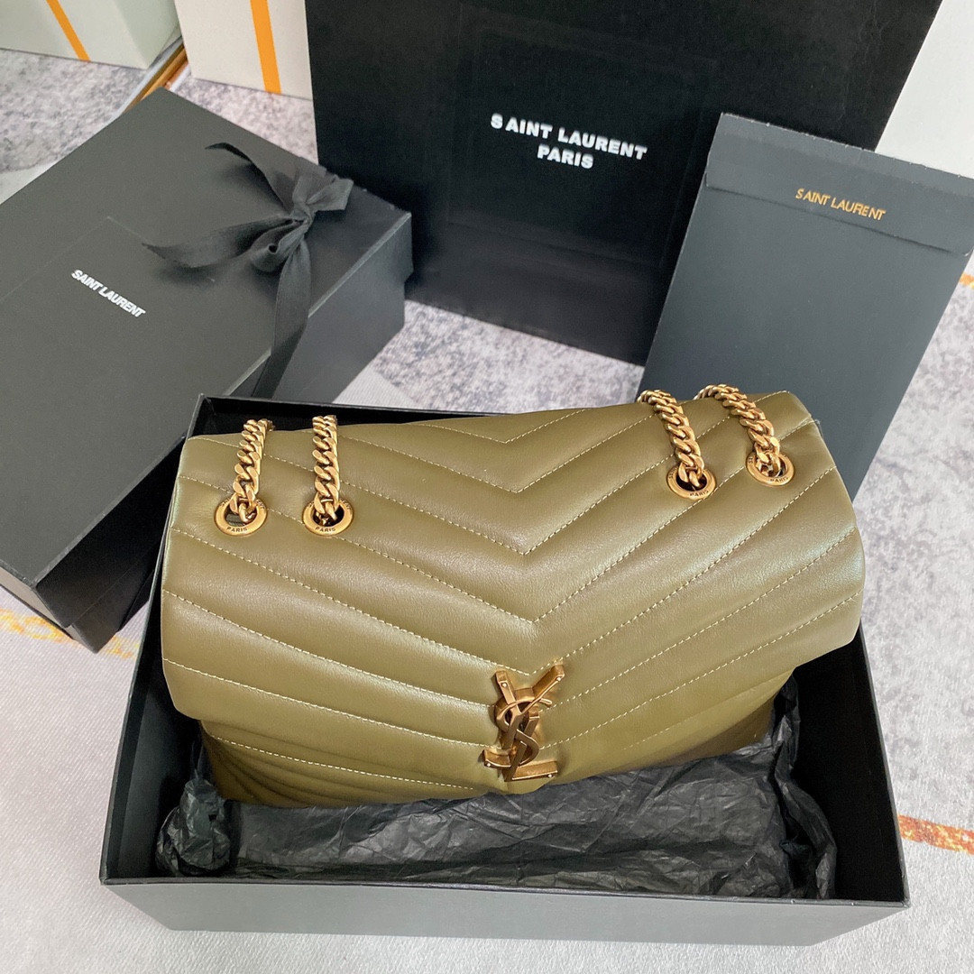 YSL LOULOU MEDIUM IN QUILTED LEATHER 12.5 X 8.6 X 3.5 INCHES - Image 4