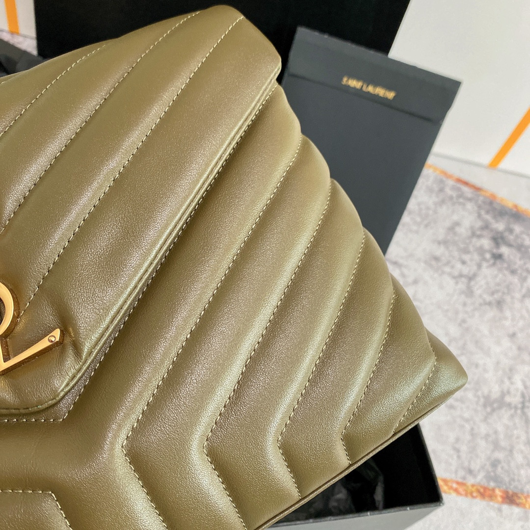 YSL LOULOU MEDIUM IN QUILTED LEATHER 12.5 X 8.6 X 3.5 INCHES - Image 8