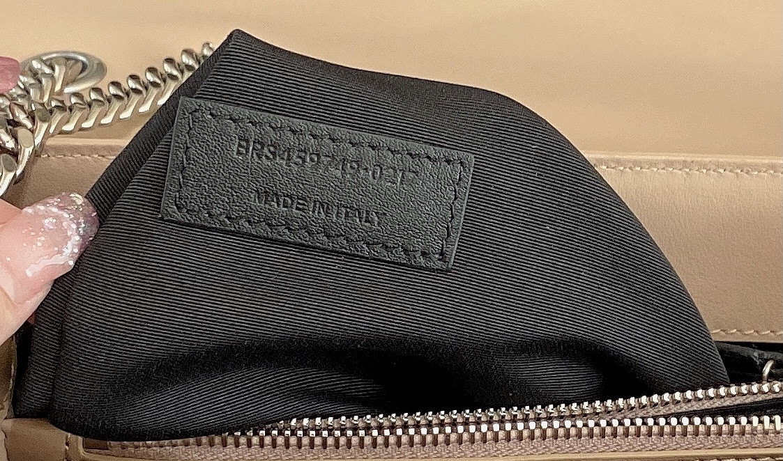 YSL LOULOU MEDIUM IN QUILTED LEATHER DARK BEIGE 12.5 X 8.6 X 3.5 INCHES #1 - Image 15