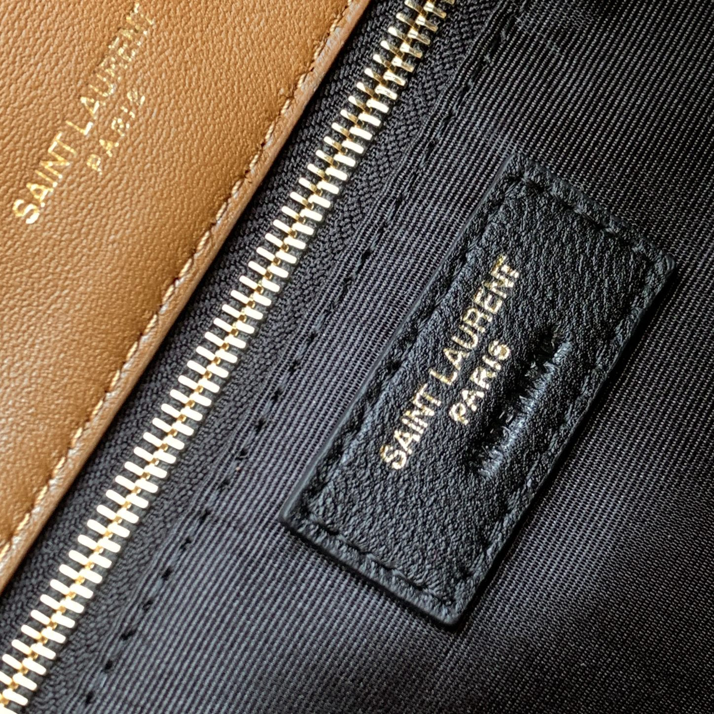 YSL PUFFER SMALL IN NAPPA LEATHER BROWN 11.4 X 6.6 X 4.3 INCHES - Image 10