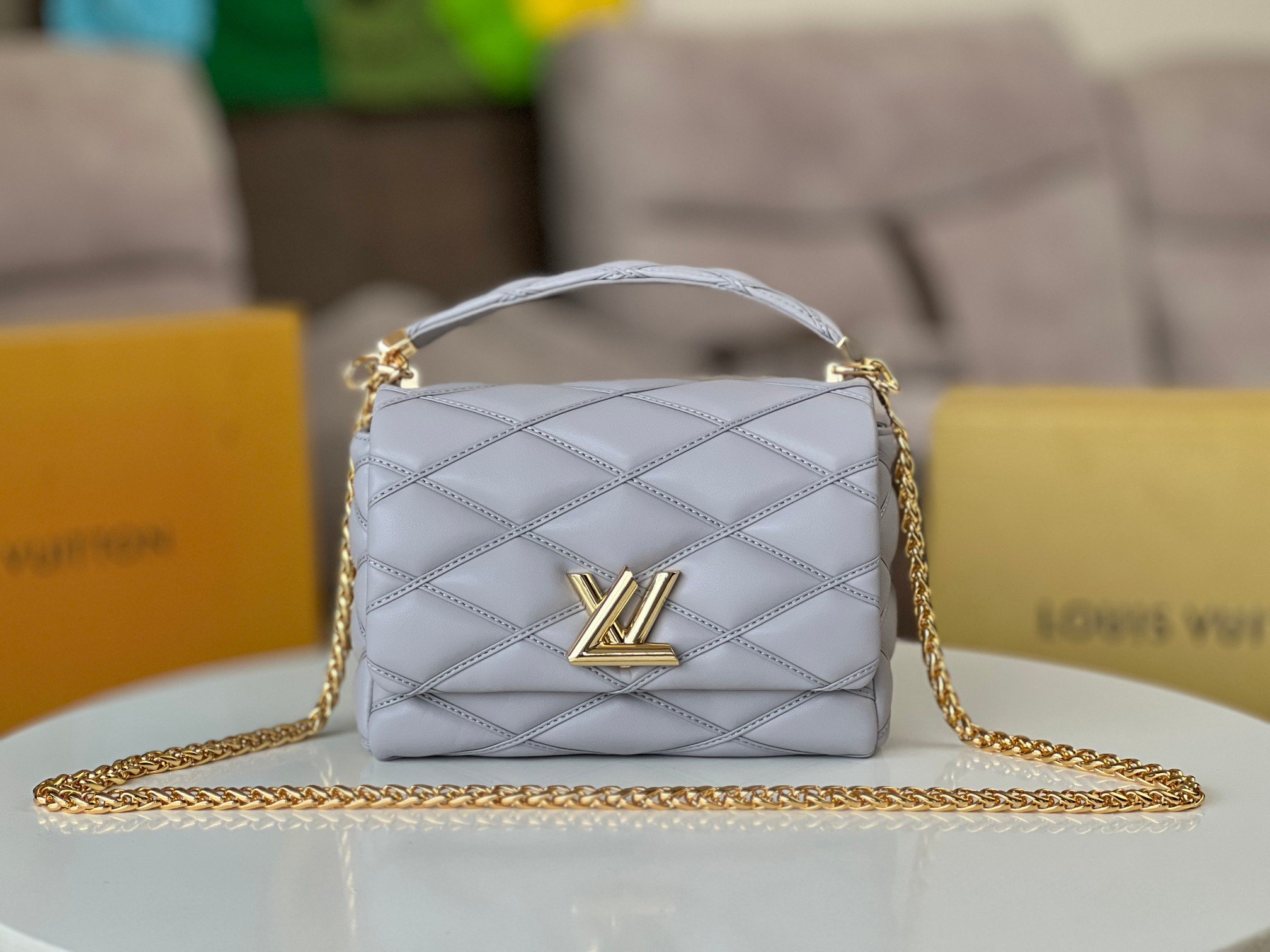 LOUIS VUITTON M22895 GO-14 MM Gray 9.1 x 6.3 x 3.9 inches