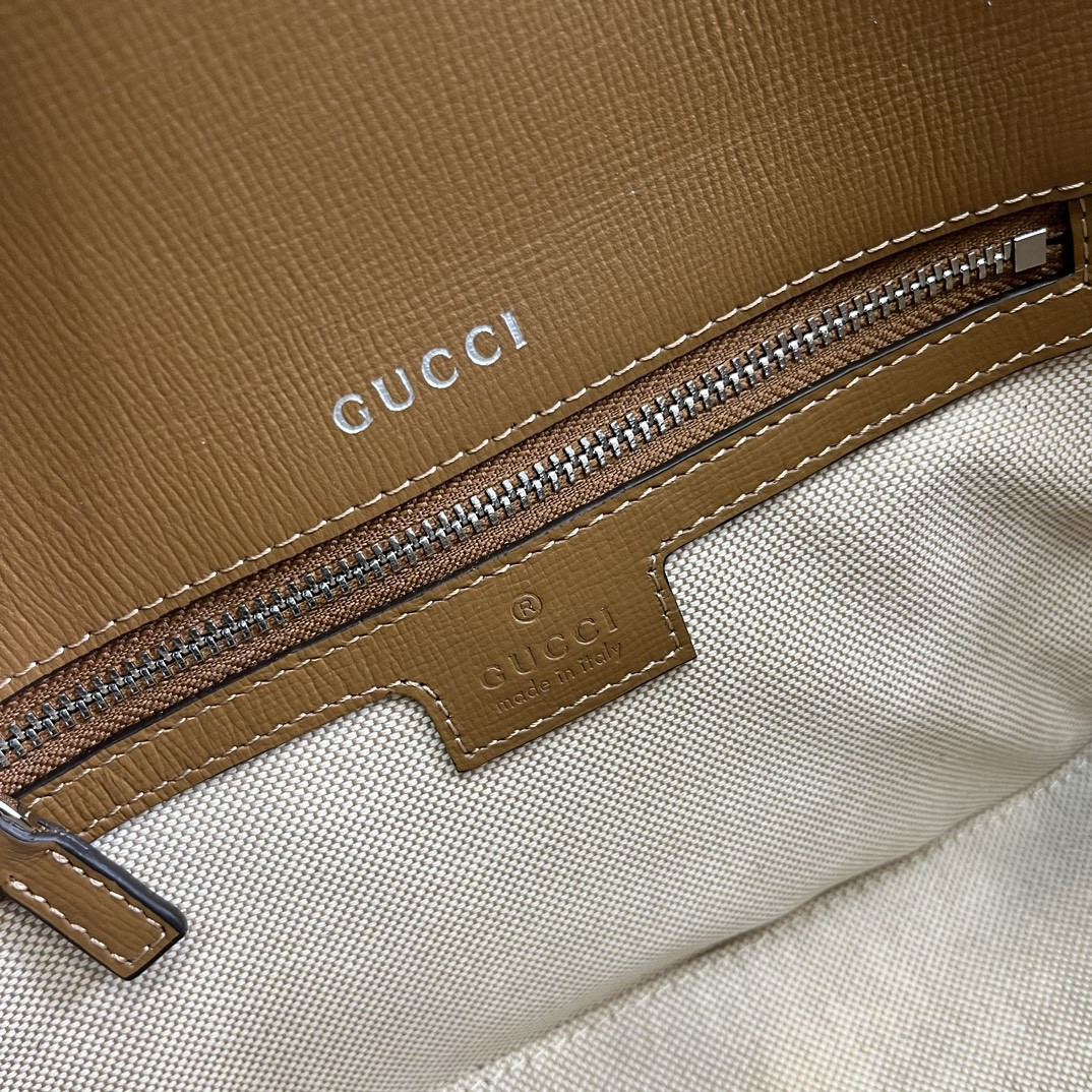 GUCCI HORSEBIT 1955 SMALL SHOULDER BAG Brown 10.4 x 6.7-4.1 x 3.1-1.6 - Image 10