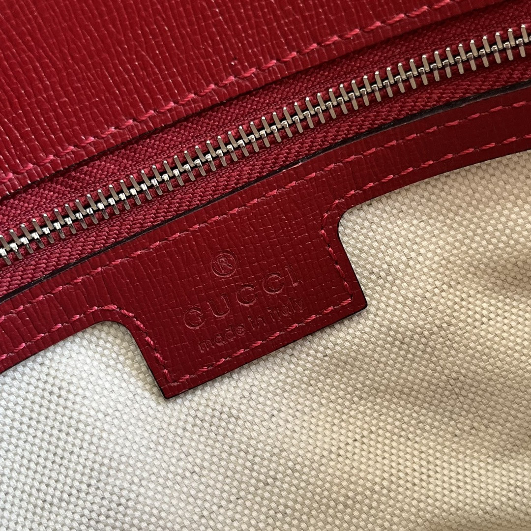 GUCCI HORSEBIT 1955 SMALL SHOULDER BAG RED 10.4 x 6.7-4.1 x 3.1-1.6 - Image 10