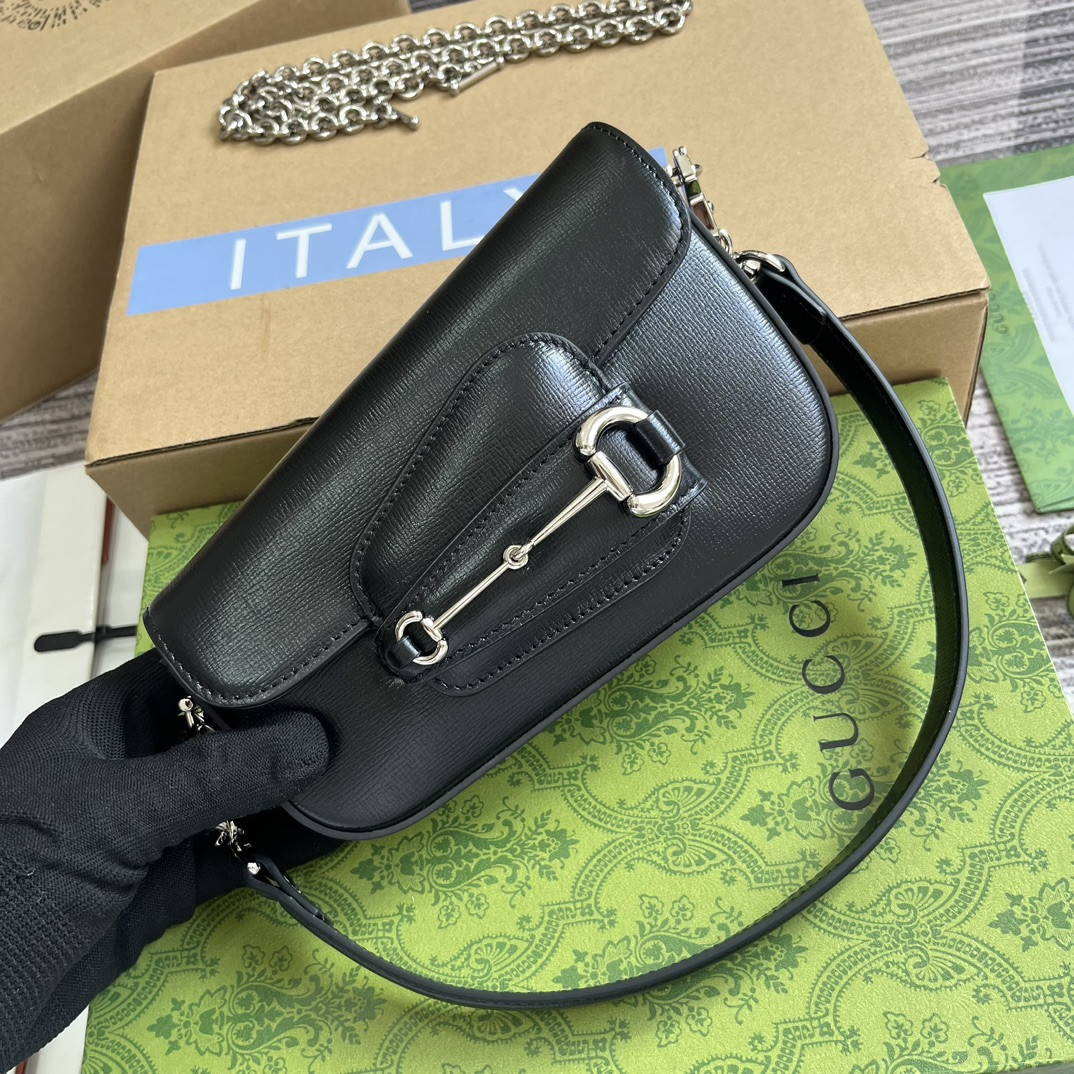 GUCCI HORSEBIT 1955 MINI SHOULDER BAG 7.7 x 5-3.1 x 2.4-1.2 - Image 5