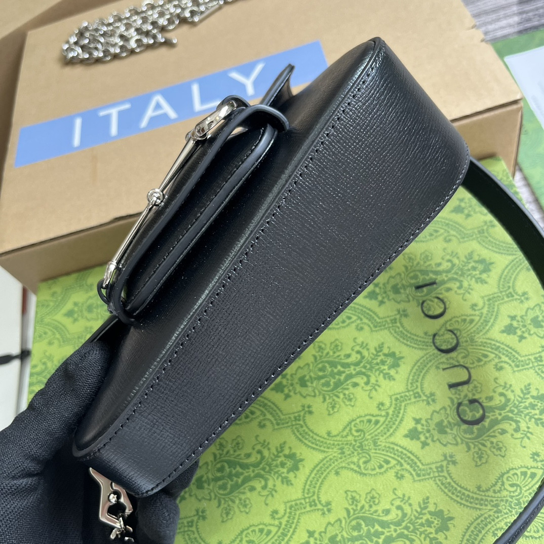 GUCCI HORSEBIT 1955 MINI SHOULDER BAG 7.7 x 5-3.1 x 2.4-1.2 - Image 7
