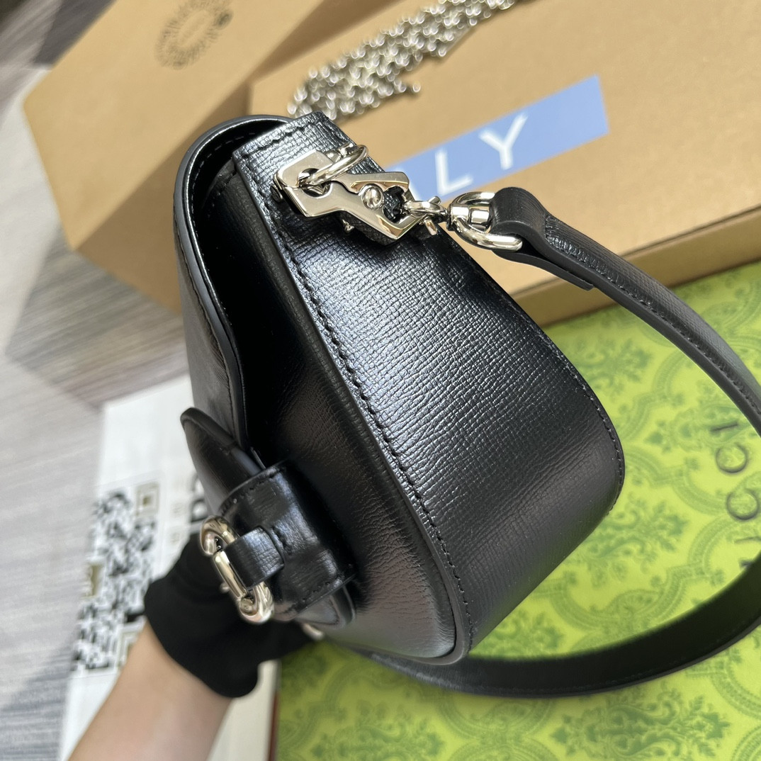 GUCCI HORSEBIT 1955 MINI SHOULDER BAG 7.7 x 5-3.1 x 2.4-1.2 - Image 8