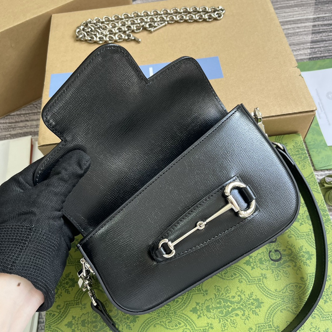 GUCCI HORSEBIT 1955 MINI SHOULDER BAG 7.7 x 5-3.1 x 2.4-1.2 - Image 9