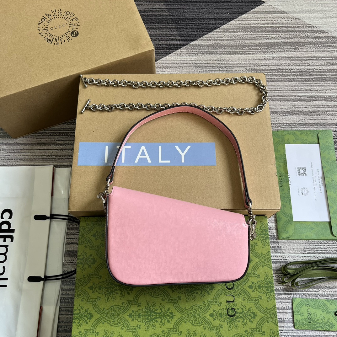 GUCCI HORSEBIT 1955 MINI SHOULDER BAG PINK 7.7 x 5-3.1 x 2.4-1.2 - Image 3