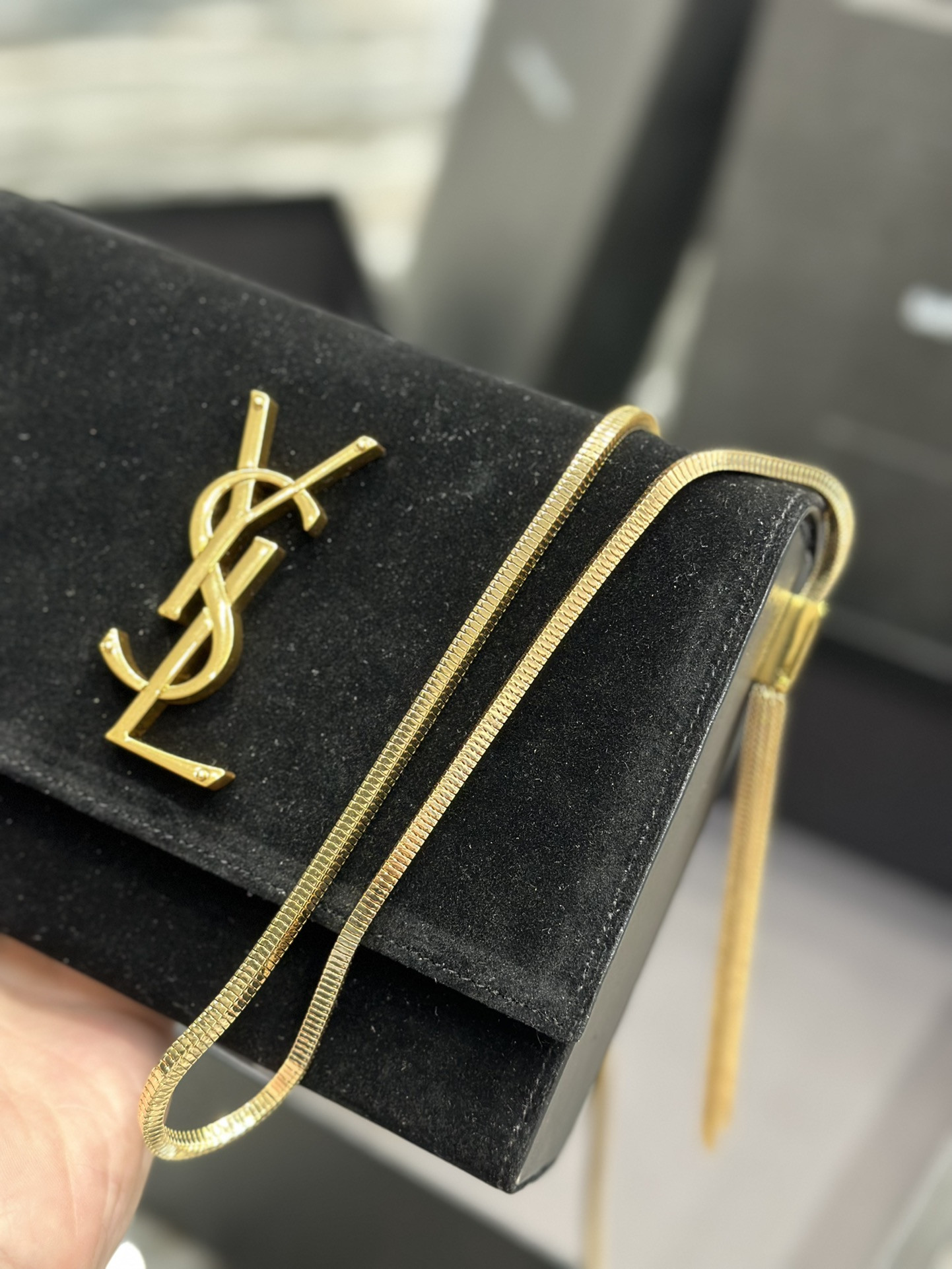 YSL KATE SMALL IN black 7.8 X 4.9 X 1.9 INCHES - Image 7