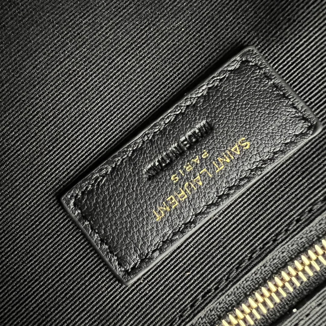 YSL NIKI MEDIUM SHOPPING IN SUEDE BROWN 12.9 X 10.6 X 4.5 INCHES - Image 10