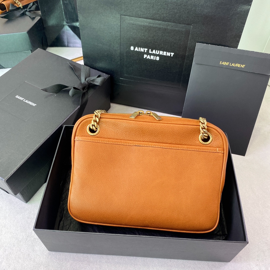 YSL NIKI MEDIUM IN VINTAGE LEATHER ORANGE 11 X 7.8 X 3.3 INCHES - Image 3