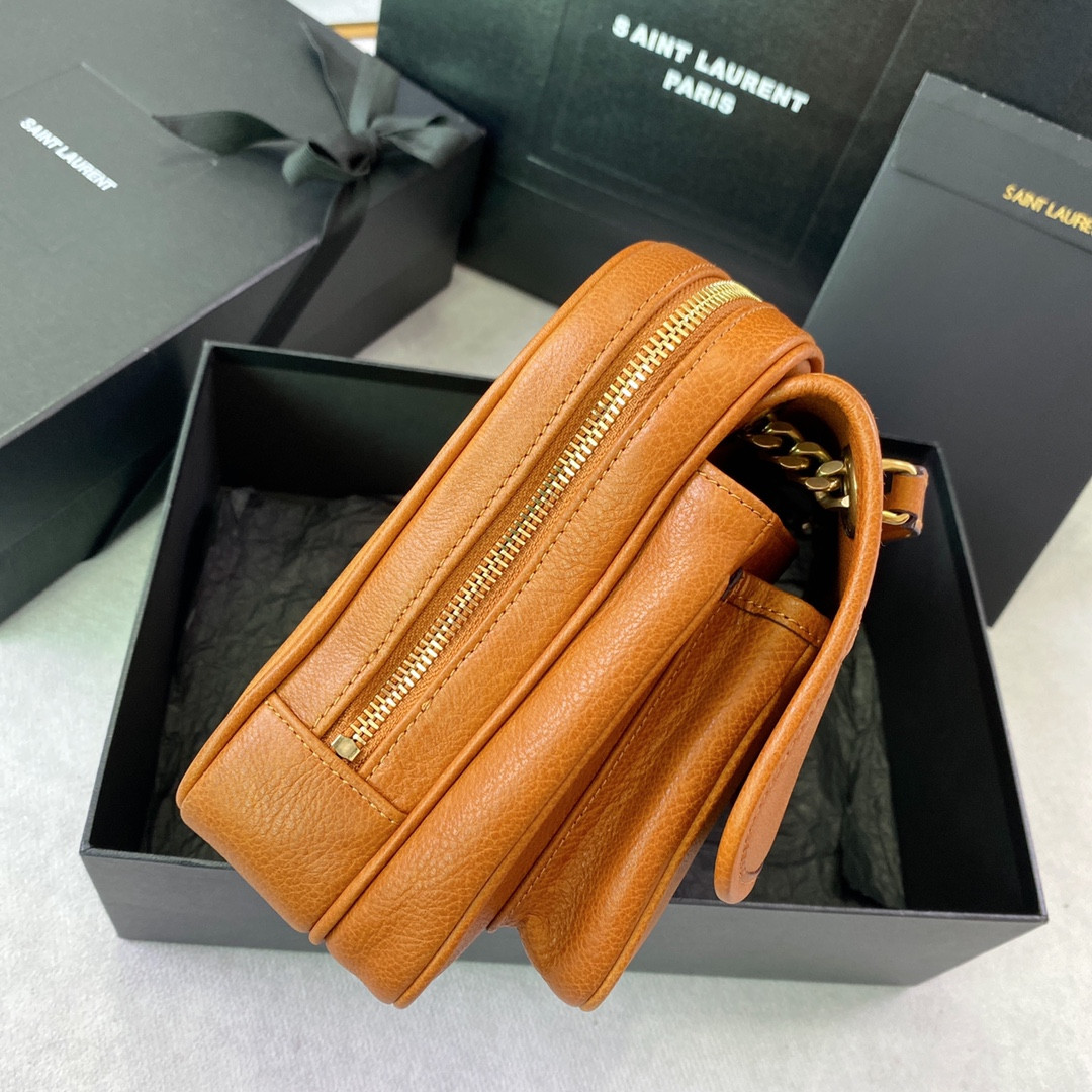 YSL NIKI MEDIUM IN VINTAGE LEATHER ORANGE 11 X 7.8 X 3.3 INCHES - Image 5