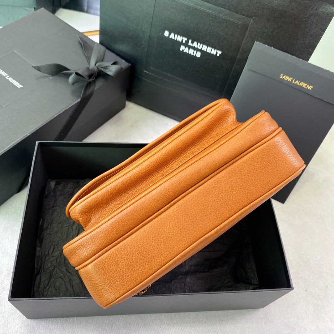 YSL NIKI MEDIUM IN VINTAGE LEATHER ORANGE 11 X 7.8 X 3.3 INCHES - Image 6