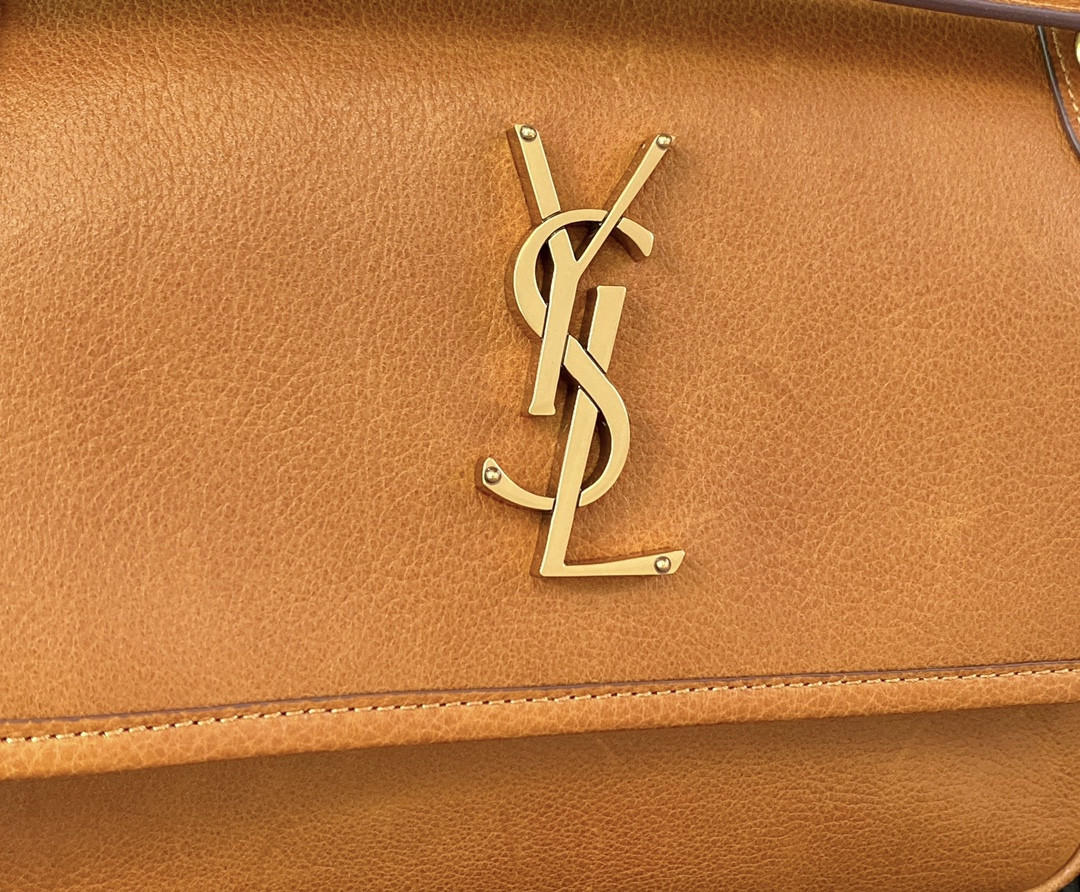 YSL NIKI MEDIUM IN VINTAGE LEATHER ORANGE 11 X 7.8 X 3.3 INCHES - Image 7