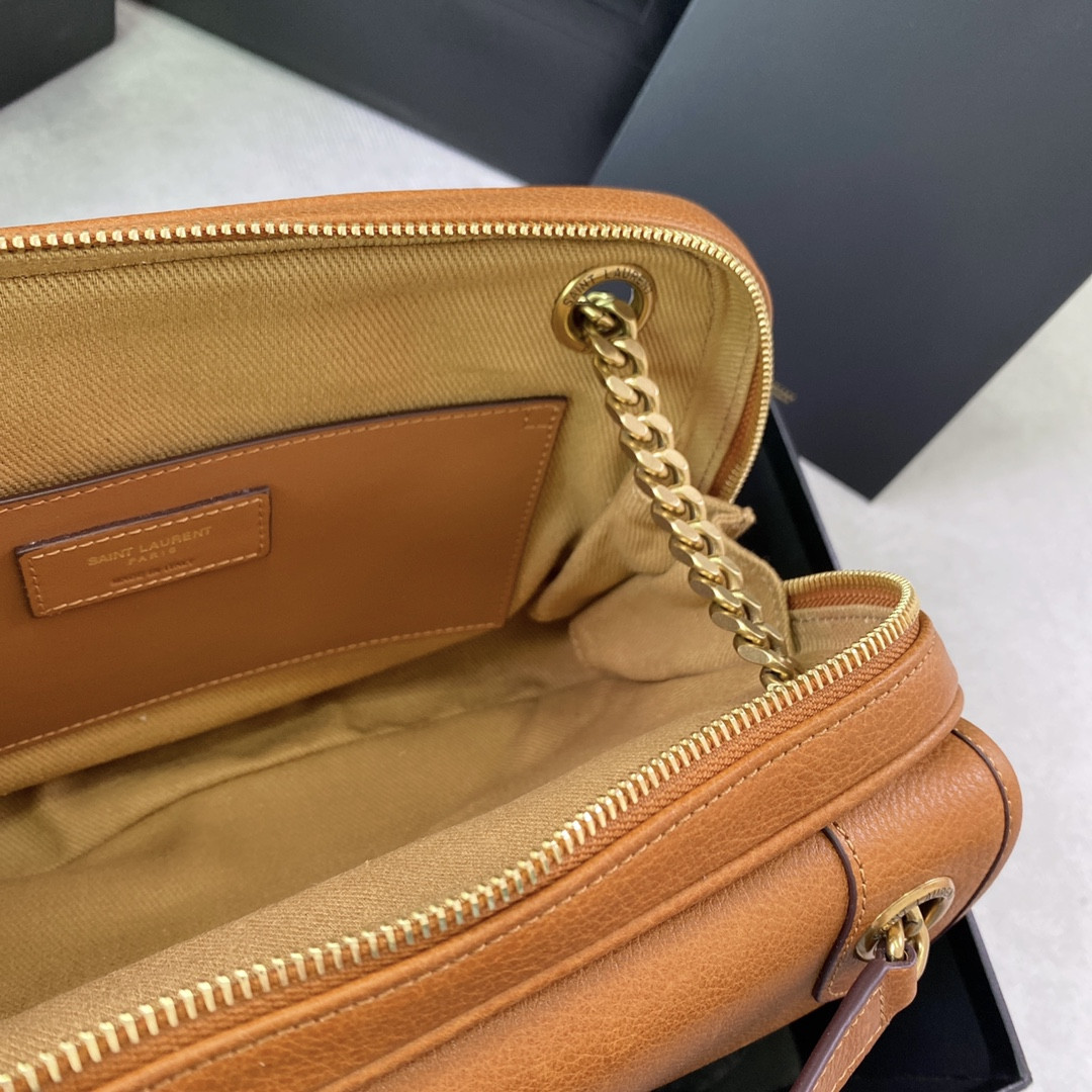 YSL NIKI MEDIUM IN VINTAGE LEATHER ORANGE 11 X 7.8 X 3.3 INCHES - Image 8