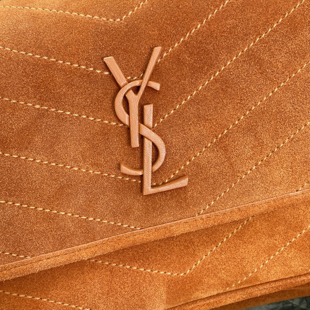YSL NIKI MEDIUM IN SUEDE ORANGE 11 X 7.8 X 3.3 INCHES - Image 7