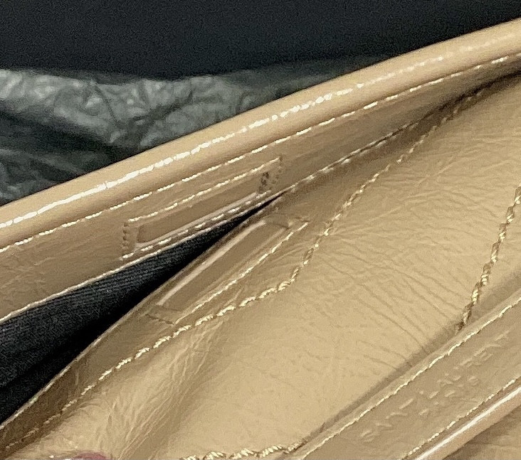 YSL NIKI BABY IN VINTAGE LEATHER DARK BEIGE 8.2 X 6 X 2.9 INCHES - Image 14