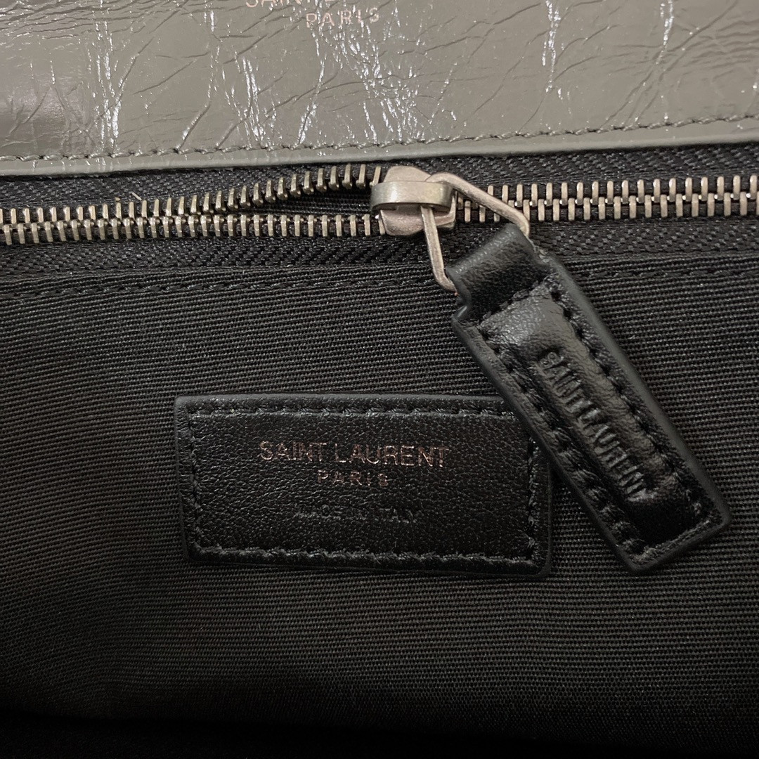YSL NIKI MEDIUM IN VINTAGE LEATHER STORM 11 X 7.8 X 3.3 INCHES - Image 14