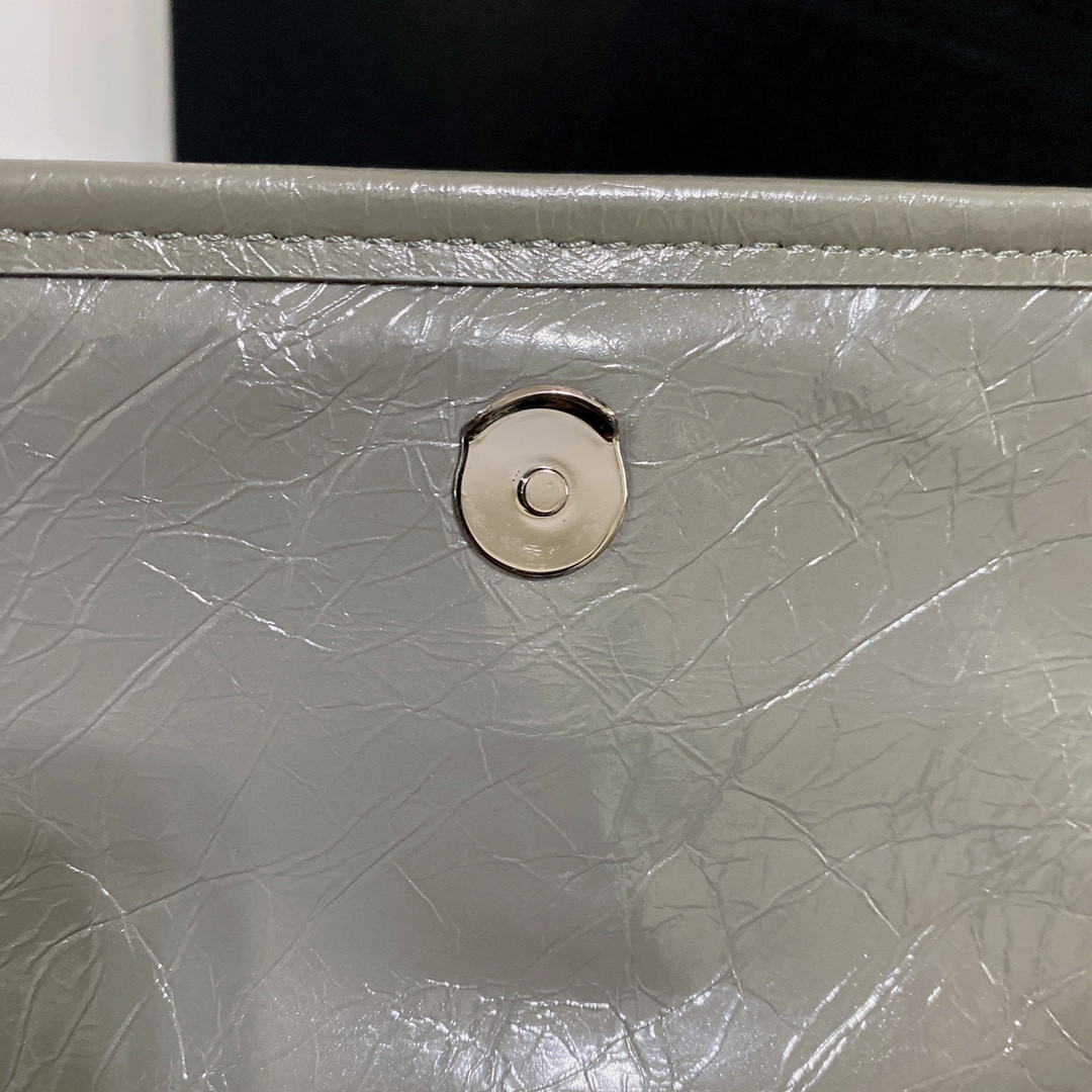YSL NIKI BABY IN VINTAGE LEATHER STORM 8.2 X 6 X 2.9 INCHES - Image 11