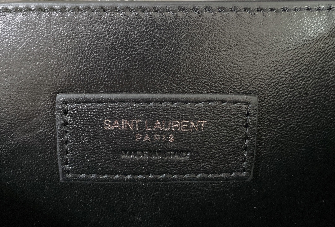 YSL NIKI BABY IN VINTAGE LEATHER STORM 8.2 X 6 X 2.9 INCHES - Image 14