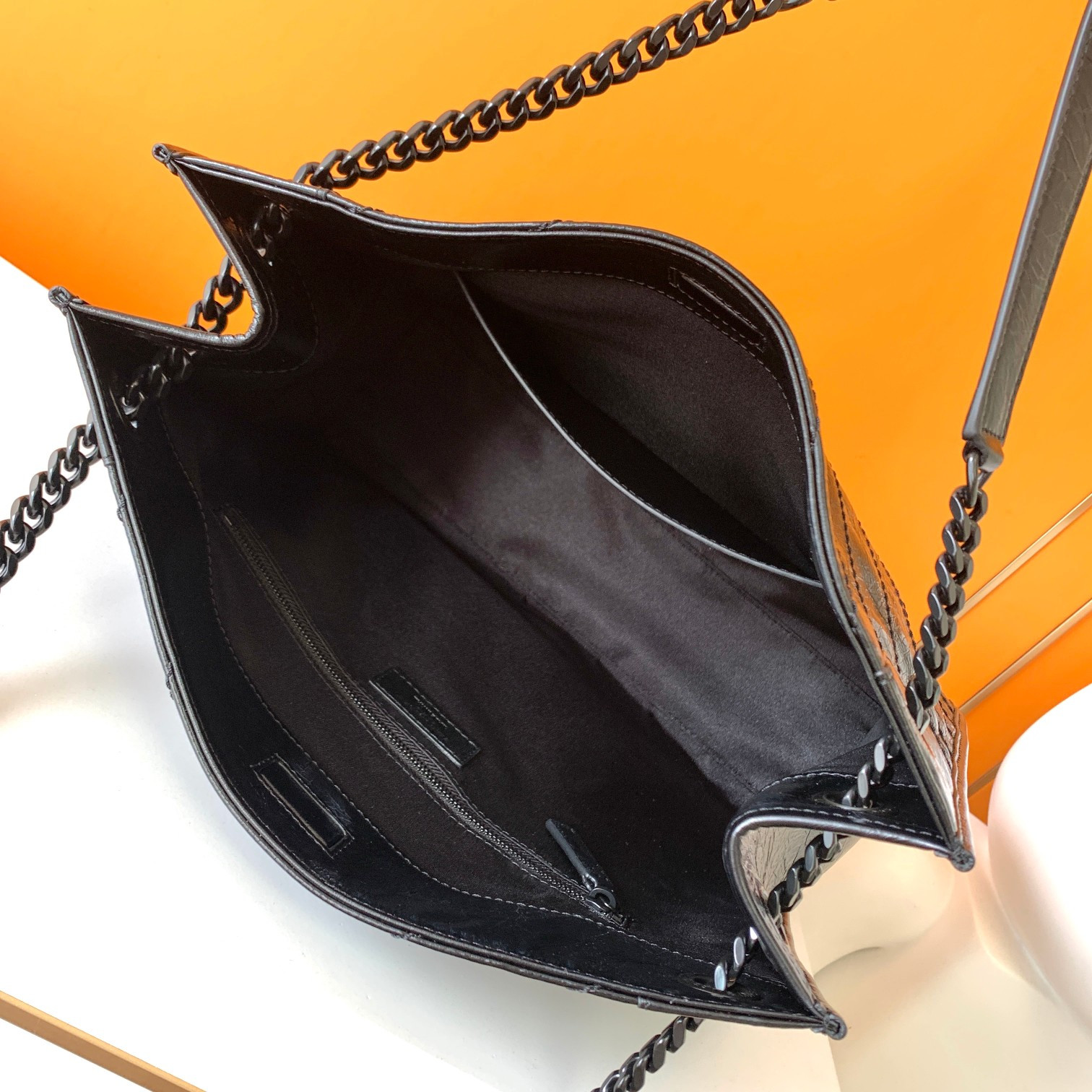 YSL NIKI SHOPPING IN VINTAGE LEATHER 12.9 X 10.6 X 4.5 INCHES - Image 6