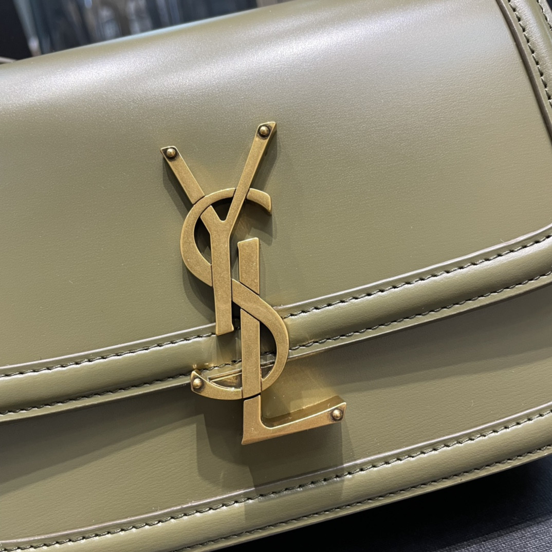 YSL SOLFERINO SMALL SATCHEL IN BOX SAINT LAURENT Avocado GREEN 7.4 X 5.1 X 1.9 INCHES - Image 5