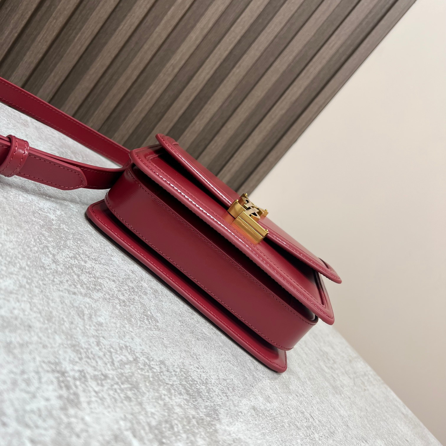 YSL SOLFERINO SMALL SATCHEL IN BOX SAINT LAURENT RED 7.4 X 5.1 X 1.9 INCHES - Image 5