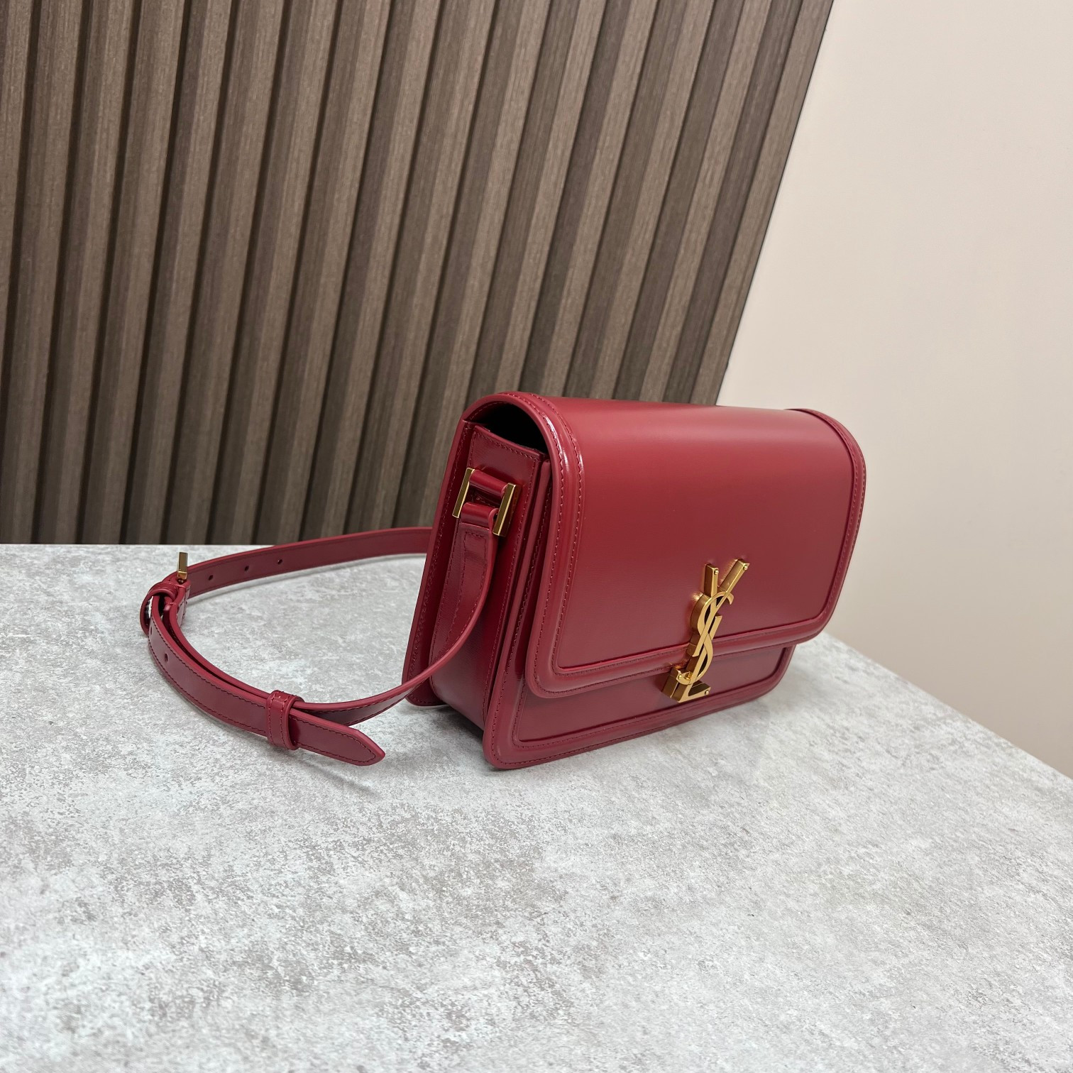 YSL SOLFERINO MEDIUM SATCHEL IN BOX SAINT LAURENT RED 9.1 X 6.3 X 2.4 INCHES - Image 4