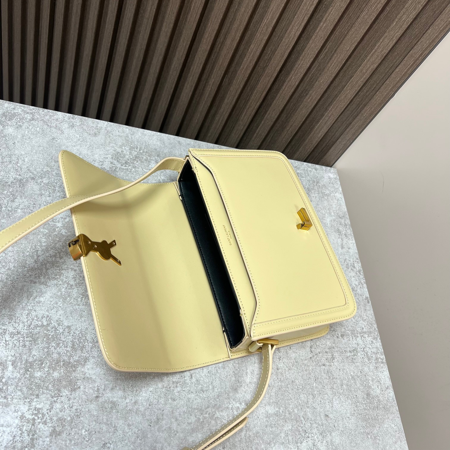 YSL SOLFERINO MEDIUM SATCHEL IN BOX SAINT LAURENT YELLOW 9.1 X 6.3 X 2.4 INCHES - Image 7
