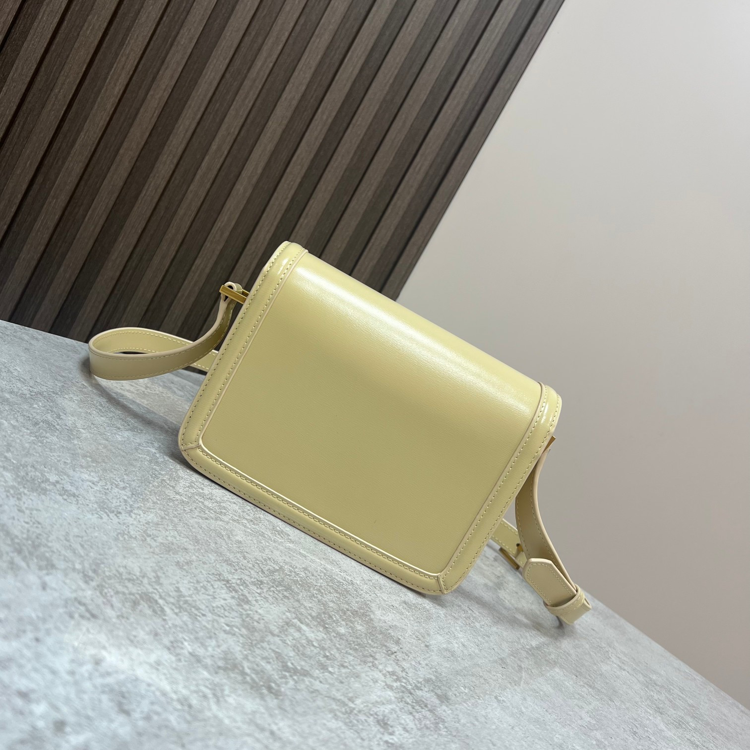 YSL SOLFERINO SMALL SATCHEL IN BOX SAINT LAURENT YELLOW 7.4 X 5.1 X 1.9 INCHES - Image 4