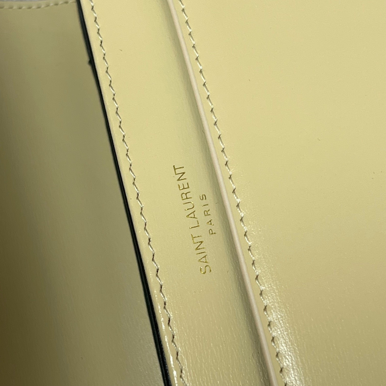 YSL SOLFERINO SMALL SATCHEL IN BOX SAINT LAURENT YELLOW 7.4 X 5.1 X 1.9 INCHES - Image 8