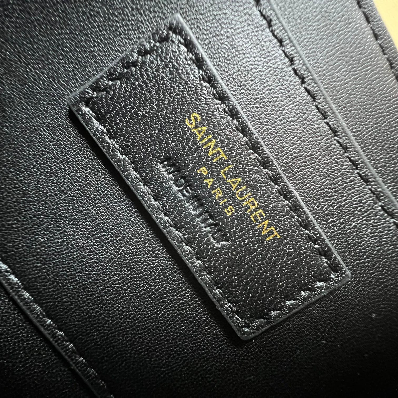 YSL SOLFERINO SMALL SATCHEL IN BOX SAINT LAURENT YELLOW 7.4 X 5.1 X 1.9 INCHES - Image 10